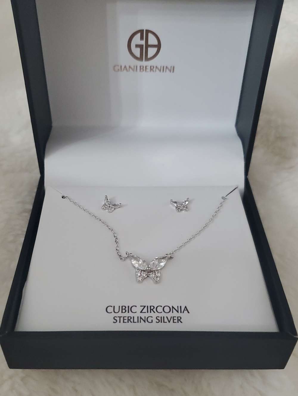 Butterfly Necklace & Earring Set